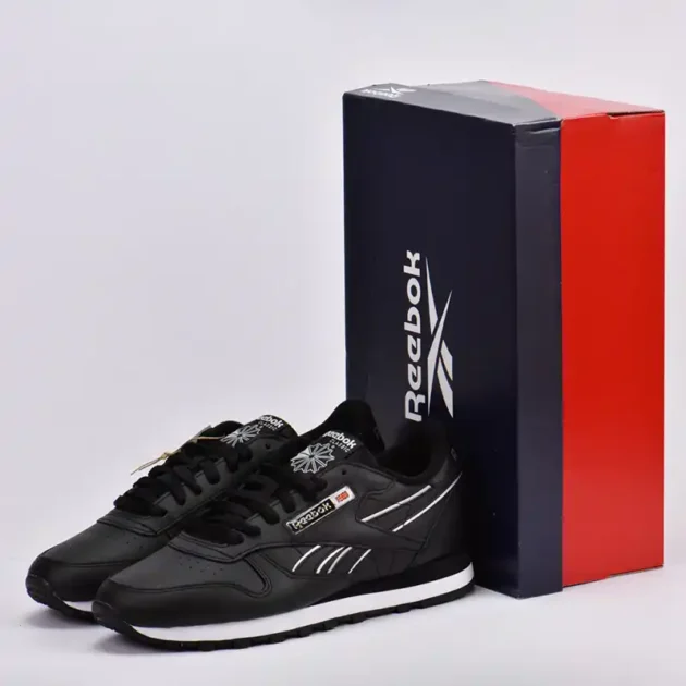 REEBOK CLASSIC LEATHER BLACK/BLACK/WHITE - Gentel Grab الجزائر