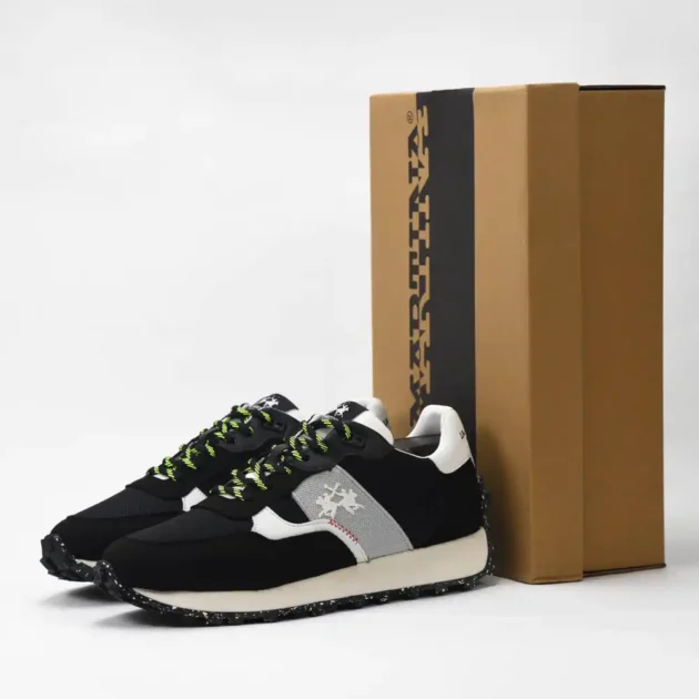LA MARTINA SCARPA UOMO SUEDE ECO TEX NYLON ECO NERO - Gentel Grab الجزائر