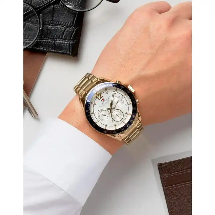 Tommy Hilfiger Homme Multi-Cadrans Quartz Montre avec Bracelet en Acier Inoxydable 1791121 - Gentel Grab الجزائر