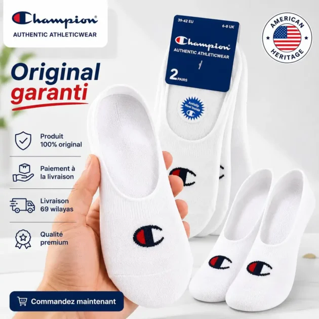Champion 2-Pack Footie Socks - Gentel Grab الجزائر