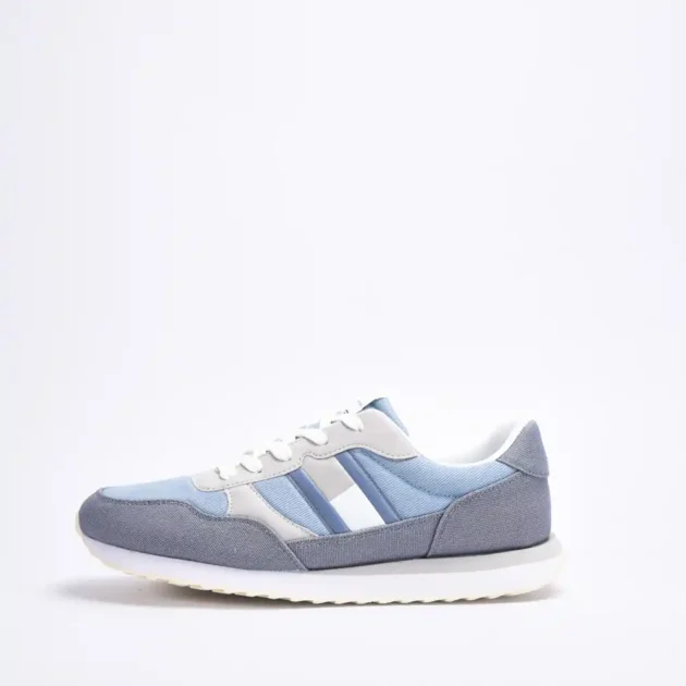 FLAG LOW CUT LACE-UP SNEAKER DENIM/GREY - Gentel Grab الجزائر