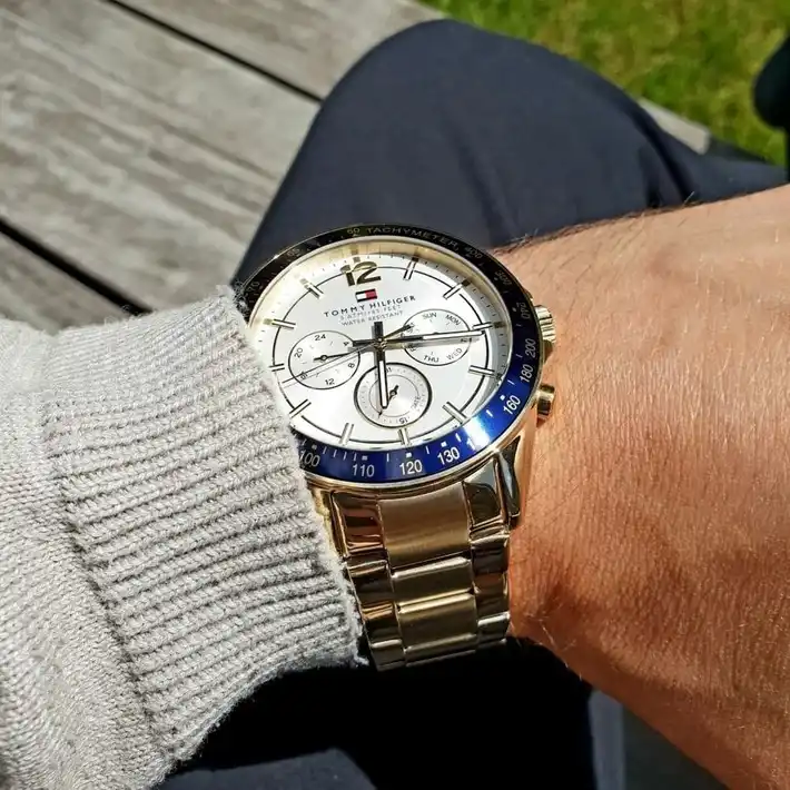 Tommy Hilfiger Homme Multi-Cadrans Quartz Montre avec Bracelet en Acier Inoxydable 1791121 - Gentel Grab الجزائر