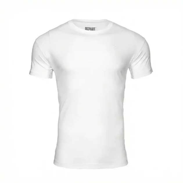 DEPART T-SHIRT HOMME BLANC 100% COTON SIMPLE - Gentel Grab الجزائر