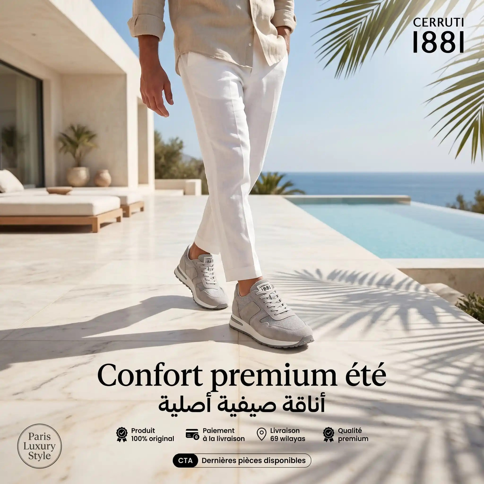 Cerruti 1881 Man Shoes Sneakers - Gentel Grab الجزائر