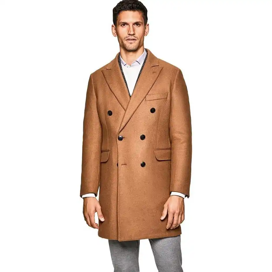 MANTEAU Hackett London Camel Broken Twill DB - Gentel Grab الجزائر