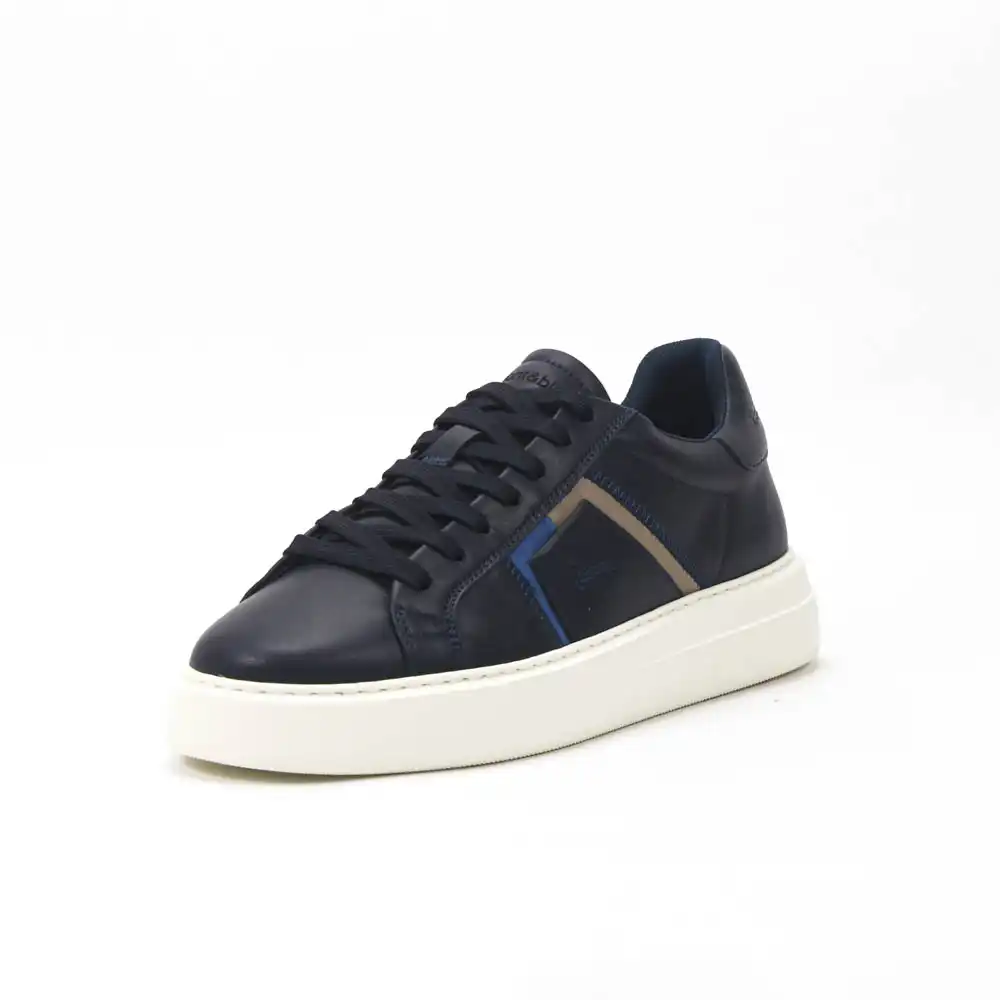 Harmont and Blaine Blue Sneakers Homme - Gentel Grab الجزائر