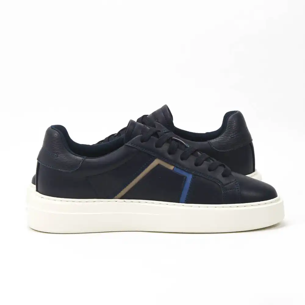 Harmont and Blaine Blue Sneakers Homme - Gentel Grab الجزائر