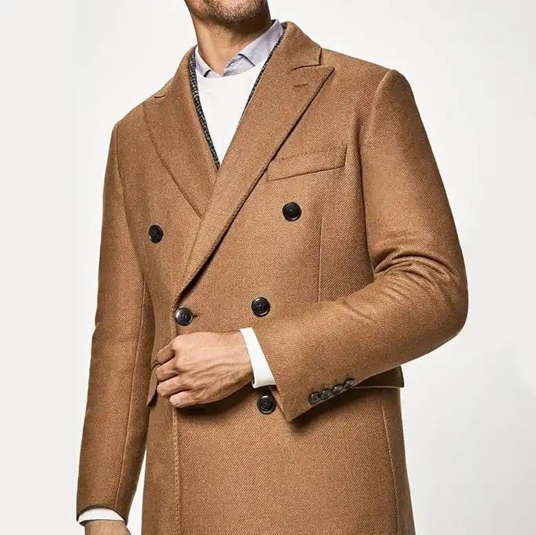 MANTEAU Hackett London Camel Broken Twill DB - Gentel Grab الجزائر