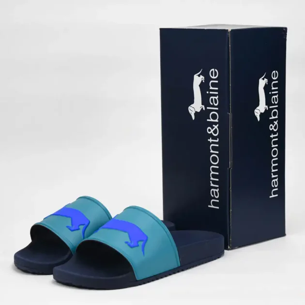 HARMONT AND BLAINE CIABATTA UOMO EVA - LOGO VERDE MARE - BLU - Gentel Grab الجزائر