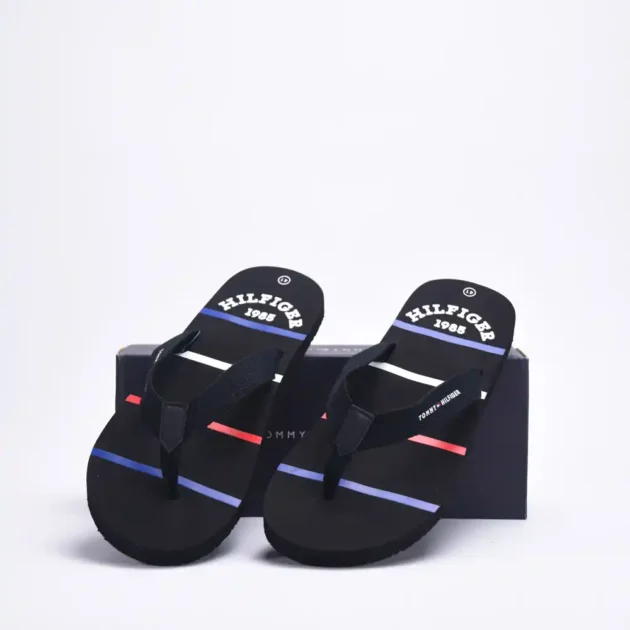 STRIPES FLIP FLOP BLACK - Gentel Grab الجزائر