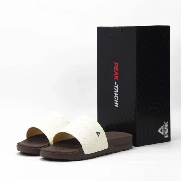 Peak Taichi Slippers White Black Red - Gentel Grab الجزائر