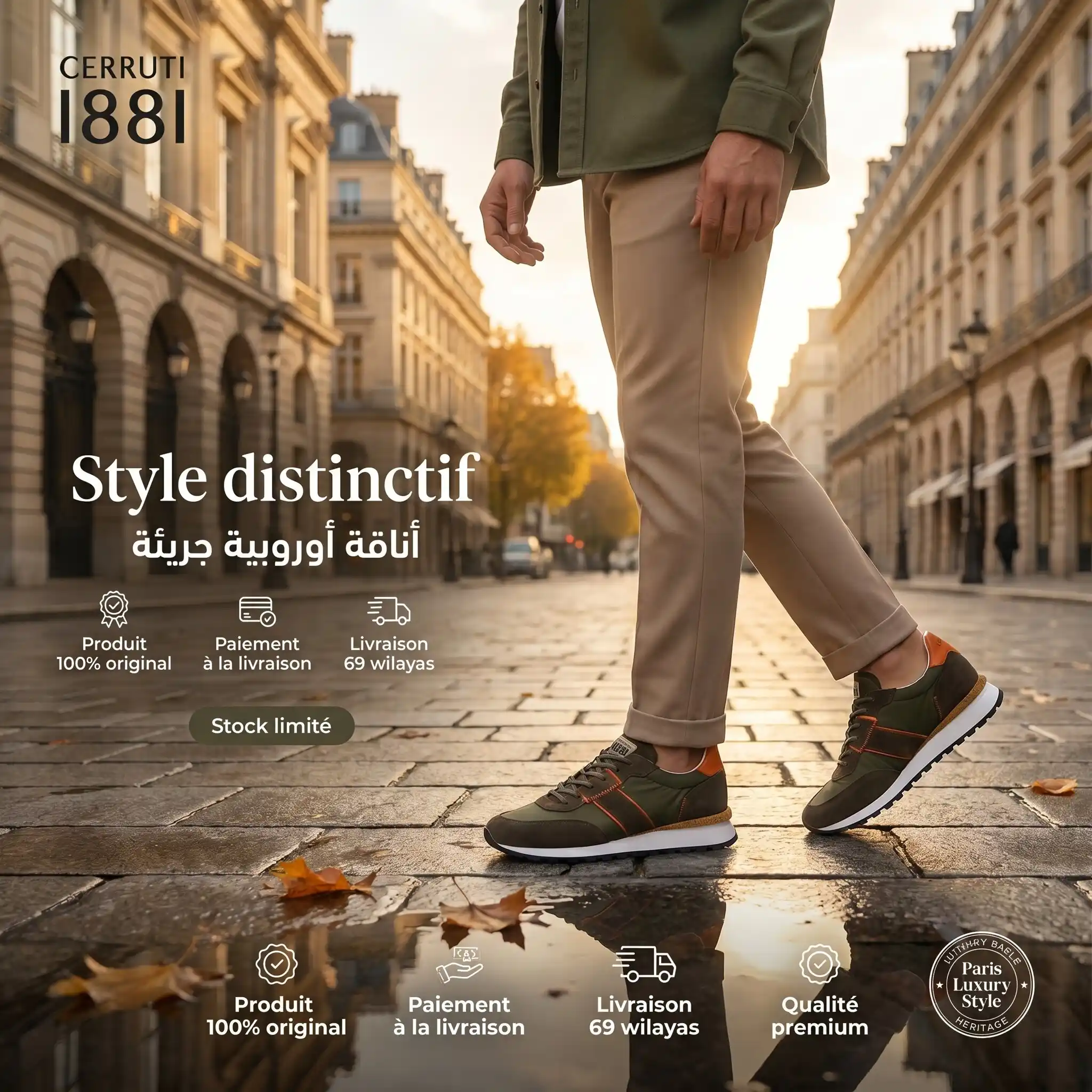 Cerruti 1881 Man Shoes Sneakers - Gentel Grab الجزائر